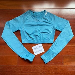 gymshark flawless knit long sleeve crop